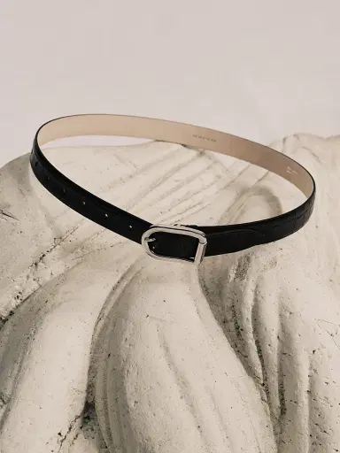 Déhanche Women's Mija Leather Belt - Black Silver - Size XL | Thumbnail 3 Déhanche Women's Mija Leather Belt - Black Silver - Size XL | Thumbnail 3