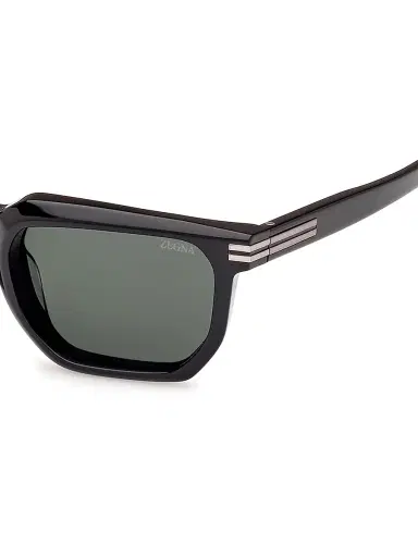 Zegna Men's 54MM Rectangular Sunglasses | Thumbnail 2 Zegna Men's 54MM Rectangular Sunglasses | Thumbnail 2