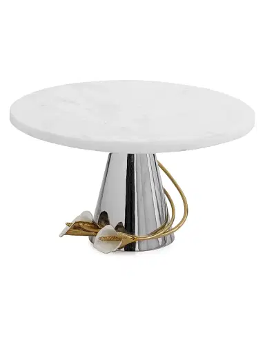 Michael Aram Calla Lily Cake Stand - White | Thumbnail 1