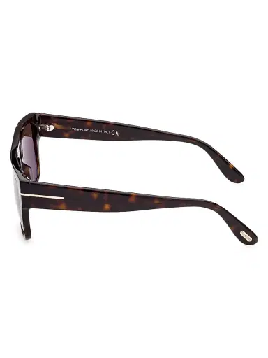 TOM FORD Men's Dunning-02 55MM Rectangular Sunglasses - Shiny Brown | Thumbnail 4 TOM FORD Men's Dunning-02 55MM Rectangular Sunglasses - Shiny Brown | Thumbnail 4