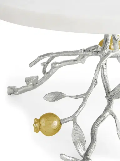 Michael Aram Pomegranate Silver & Gold Cake Stand | Thumbnail 4