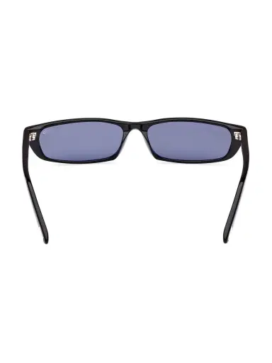 TOM FORD Men's 59MM Rectangular Sunglasses - Shiny Black Smoke | Thumbnail 4
