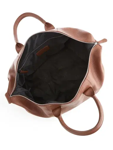 Royce New York Small Pebble Grain Duffel Bag | Thumbnail 2