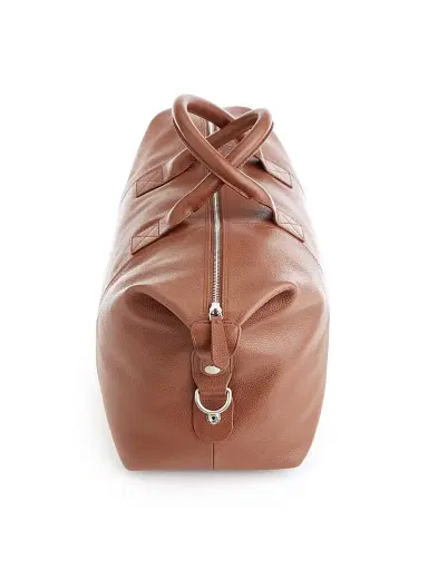 Royce New York Small Pebble Grain Duffel Bag | Thumbnail 3