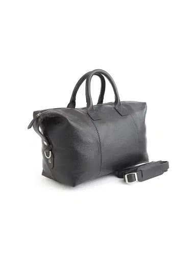 Royce New York Small Pebble Grain Duffel Bag | Thumbnail 5