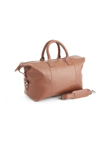 Royce New York Small Pebble Grain Duffel Bag | Thumbnail 1