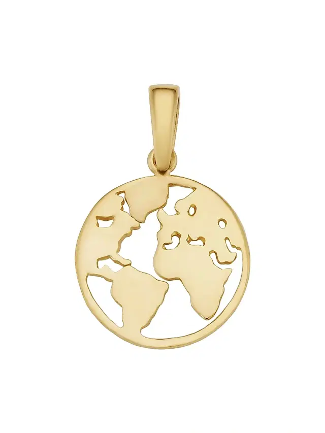 Women's 14K Yellow Gold Joy To The World Pendant Charm - Yellow Gold