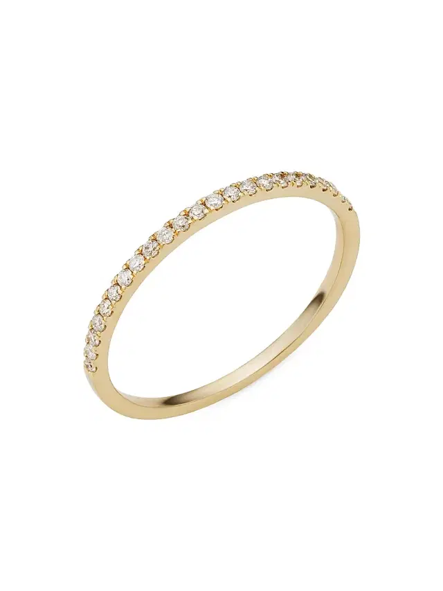 Women's 14K Yellow Gold The Regal Diamond Stack Ring - Yellow Gold