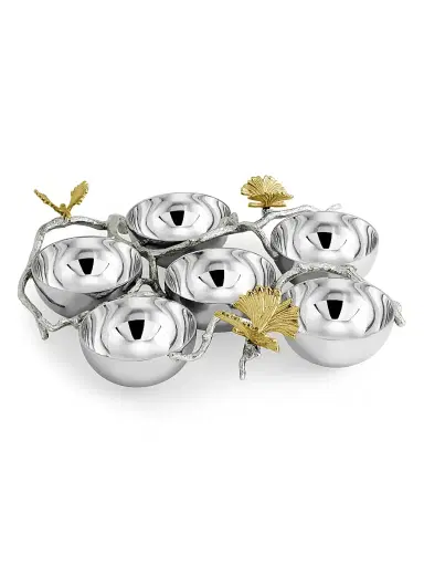 Michael Aram Butterfly Ginkgo Luxe Seder Plate | Thumbnail 2 Michael Aram Butterfly Ginkgo Luxe Seder Plate | Thumbnail 2