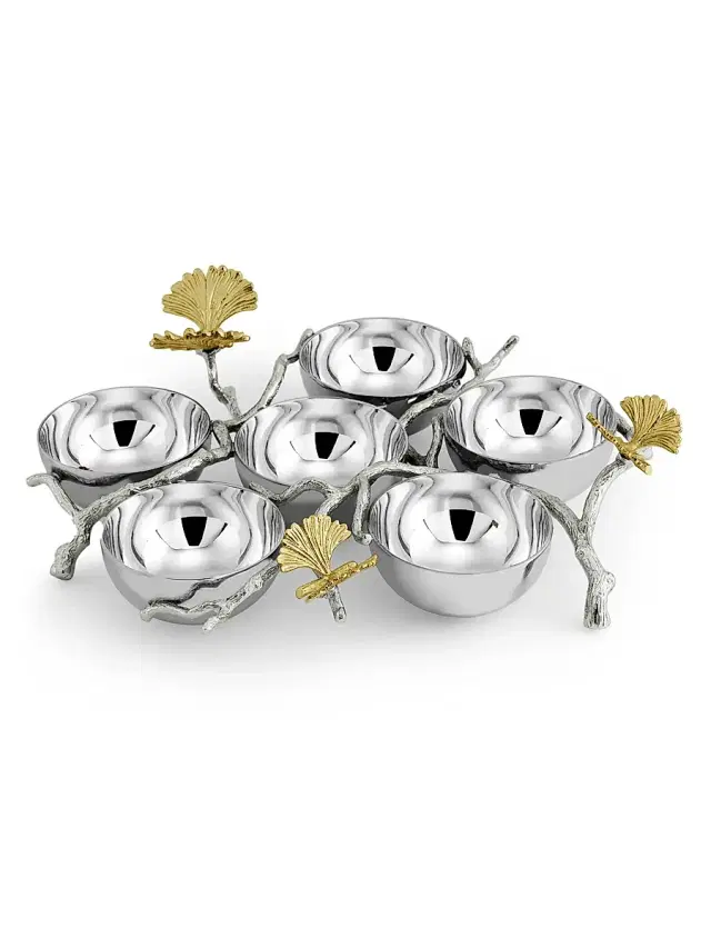 Michael Aram Butterfly Ginkgo Luxe Seder Plate