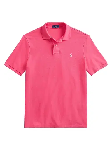 Polo Ralph Lauren Men's Mesh Classic-Fit Polo Shirt - Hot Pink Cream - Size XXL | Thumbnail 1 Polo Ralph Lauren Men's Mesh Classic-Fit Polo Shirt - Hot Pink Cream - Size XXL | Thumbnail 1