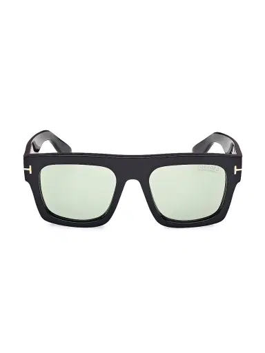Tom Ford Men's Fausto 53MM Square Sunglasses - Shiny Black | Thumbnail 2 Tom Ford Men's Fausto 53MM Square Sunglasses - Shiny Black | Thumbnail 2