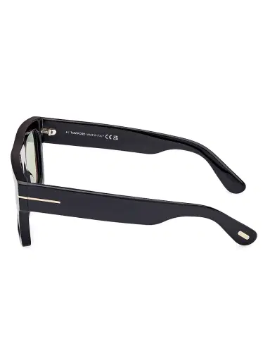 Tom Ford Men's Fausto 53MM Square Sunglasses - Shiny Black | Thumbnail 3 Tom Ford Men's Fausto 53MM Square Sunglasses - Shiny Black | Thumbnail 3