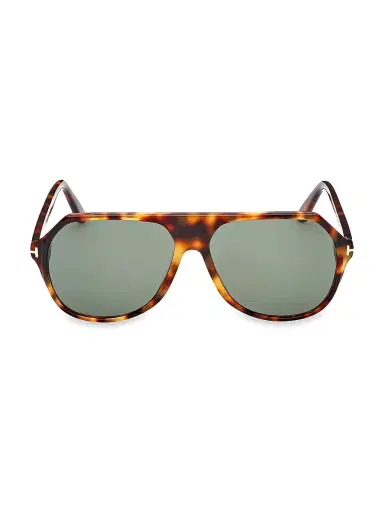 TOM FORD Men's Hayes 59MM Pilot Sunglasses - Black Brown | Thumbnail 2 TOM FORD Men's Hayes 59MM Pilot Sunglasses - Black Brown | Thumbnail 2