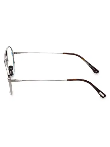TOM FORD Men's 56MM Aviator Blue Filter Glasses - Dark Gunmetal | Thumbnail 4 TOM FORD Men's 56MM Aviator Blue Filter Glasses - Dark Gunmetal | Thumbnail 4