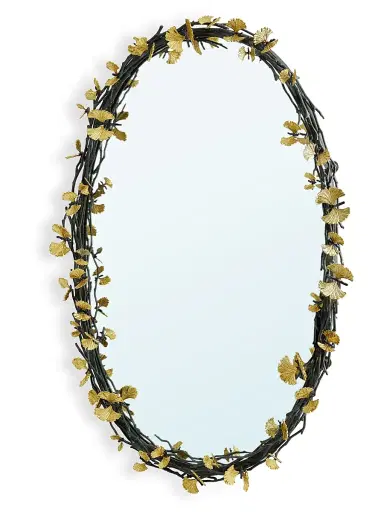 Michael Aram Butterfly Ginkgo Oval Mirror | Thumbnail 2 Michael Aram Butterfly Ginkgo Oval Mirror | Thumbnail 2