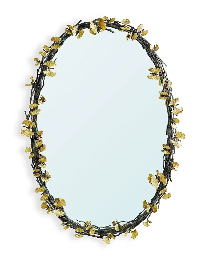 Michael Aram Butterfly Ginkgo Oval Mirror