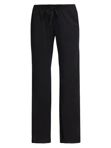 Hanro Women's Cotton Deluxe Lounge Pants - Black - Size XL | Thumbnail 1 Hanro Women's Cotton Deluxe Lounge Pants - Black - Size XL | Thumbnail 1