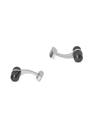 Tateossian Men's Metallic Pill Cufflinks - Silver | Thumbnail 3