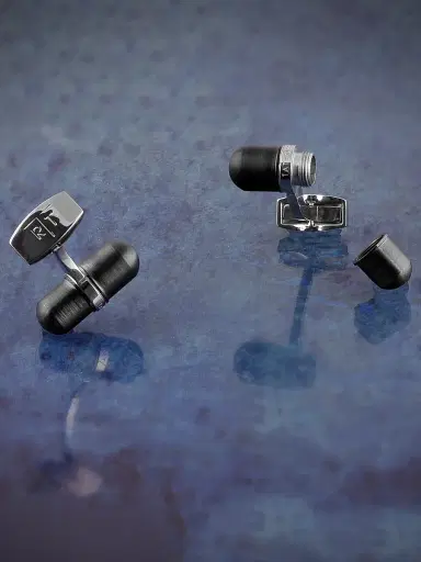 Tateossian Men's Metallic Pill Cufflinks - Silver | Thumbnail 5