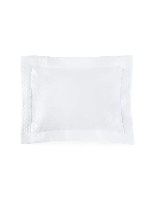 Sferra Bari Diamond Pique Sham - White European