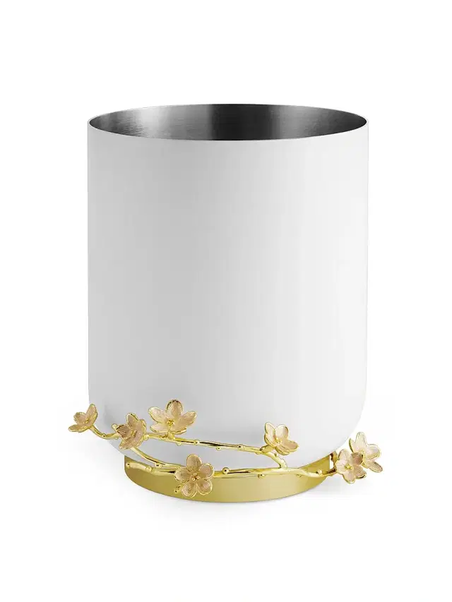 Cherry Blossom Wastebasket