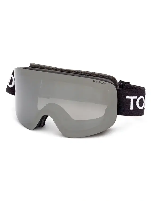 TOM FORD Men's Shield Ski Goggles - Matte Black Smoke Mirror