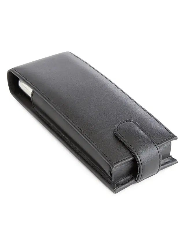 Royce New York Leather Double Cigar Case - Black