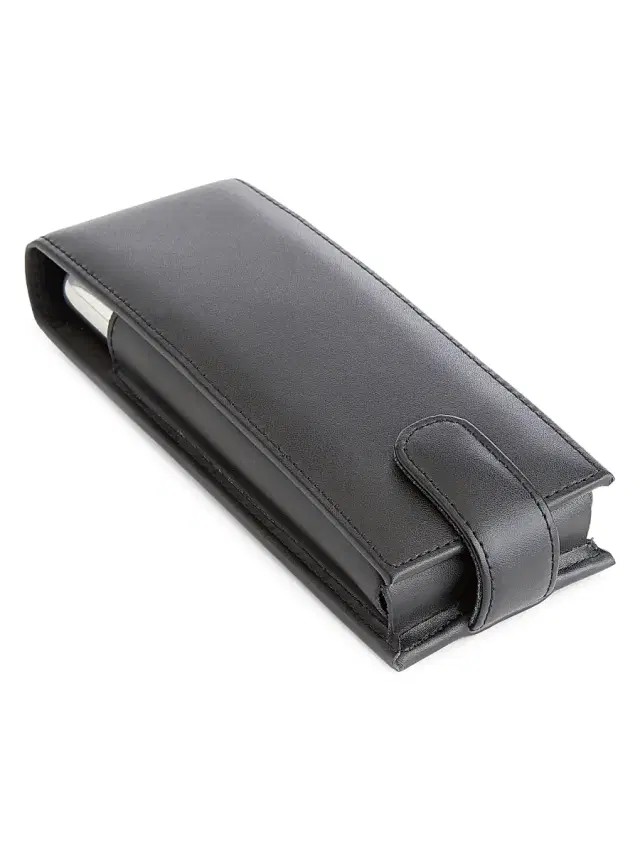 Royce New York Leather Cigar & Flask Carrying Case