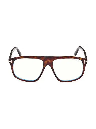Tom Ford Men's 55MM Pilot Blue Block Glasses | Thumbnail 1 Tom Ford Men's 55MM Pilot Blue Block Glasses | Thumbnail 1