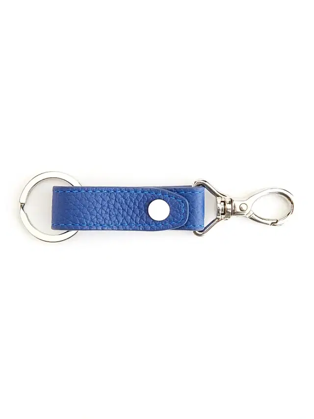 ROYCE New York Signature Key Fob - Cobalt