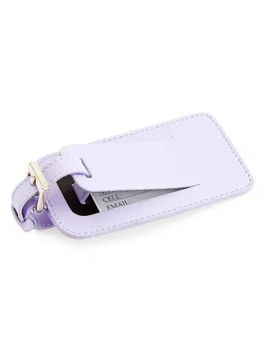 Royce New York Signature Luggage Tag - Lavender | Thumbnail 3 Royce New York Signature Luggage Tag - Lavender | Thumbnail 3