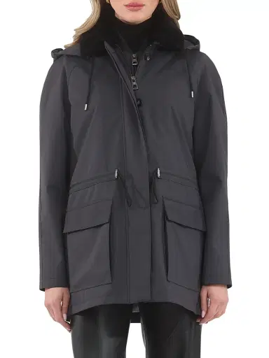 Gorski Women's Parka with Detachable Hood - Anthracite - Size Medium | Thumbnail 2 Gorski Women's Parka with Detachable Hood - Anthracite - Size Medium | Thumbnail 2