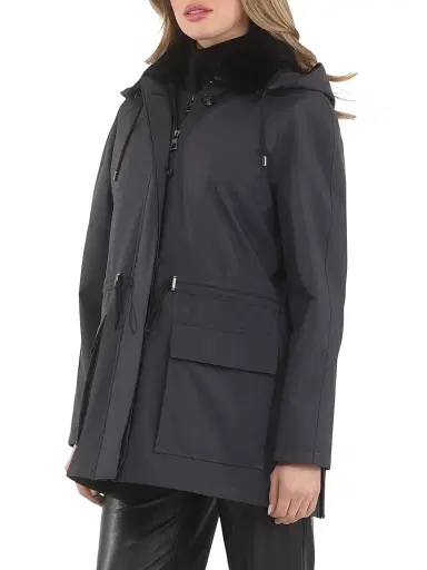 Gorski Women's Parka with Detachable Hood - Anthracite - Size Medium | Thumbnail 3 Gorski Women's Parka with Detachable Hood - Anthracite - Size Medium | Thumbnail 3