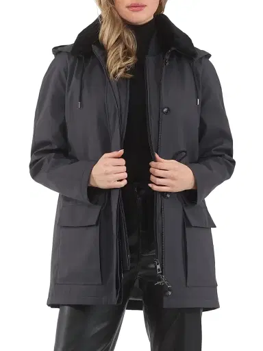 Gorski Women's Parka with Detachable Hood - Anthracite - Size Medium | Thumbnail 6 Gorski Women's Parka with Detachable Hood - Anthracite - Size Medium | Thumbnail 6