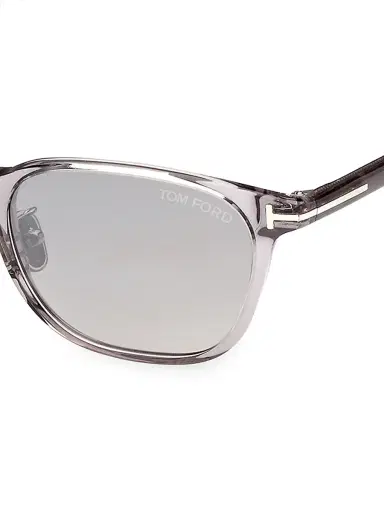 TOM FORD Men's 52MM Acetate Square Sunglasses - Grey | Thumbnail 3 TOM FORD Men's 52MM Acetate Square Sunglasses - Grey | Thumbnail 3