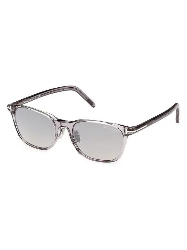 Men's 52MM Acetate Square Sunglasses - Grey Men's 52MM Acetate Square Sunglasses - Grey