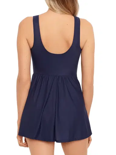 Miraclesuit Swim Women's Marais Twist One-Piece Swimsuit - Midnight Blue - Size 18 | Thumbnail 4