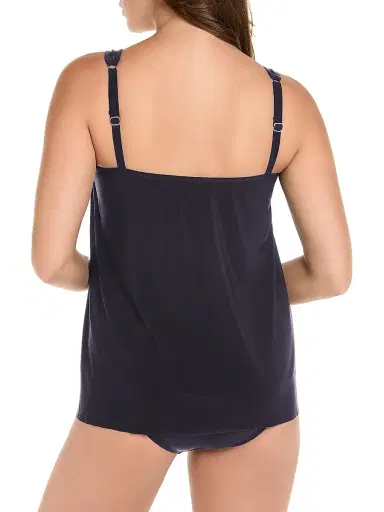 Miraclesuit Swim Women's Illusionist Mirage Swim Top - Midnight Blue - Size 18 | Thumbnail 3