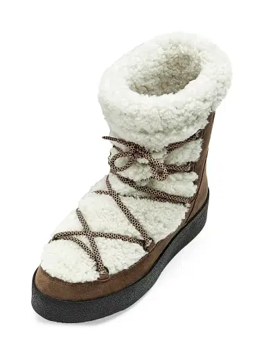 La Canadienne Women's Eloise Shearling & Leather Winter Boots - Walnut | Thumbnail 3 La Canadienne Women's Eloise Shearling & Leather Winter Boots - Walnut | Thumbnail 3