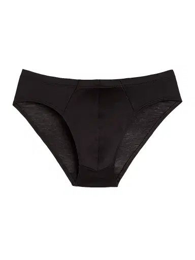 Hanro Cotton Sporty Three-Quarter Briefs - Black | Thumbnail 1
