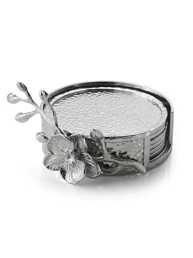 Michael Aram Six-Piece White Orchid Coaster