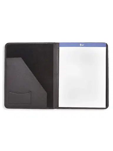 Royce New York Leather Suede-Lined Writing Portfolio - Tan | Thumbnail 2