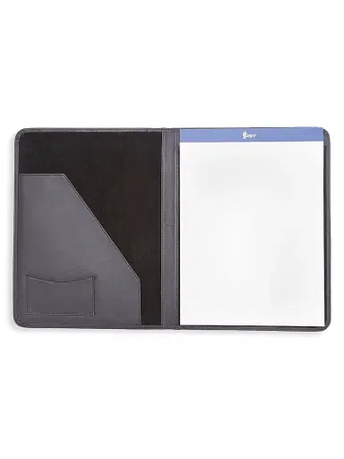 Royce New York Leather Suede-Lined Writing Portfolio - Tan | Thumbnail 4