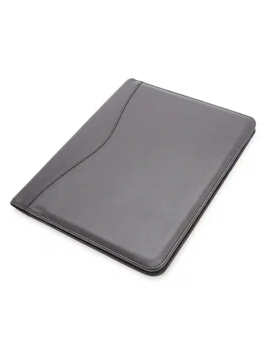 Royce New York Leather Suede-Lined Writing Portfolio - Tan | Thumbnail 1