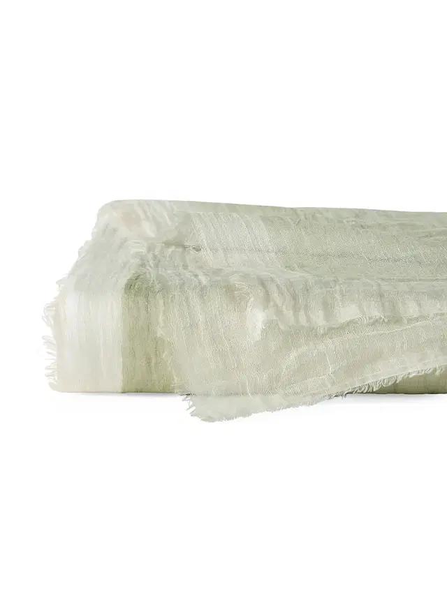 Sferra Pitura Throw Blanket - Moss Taupe