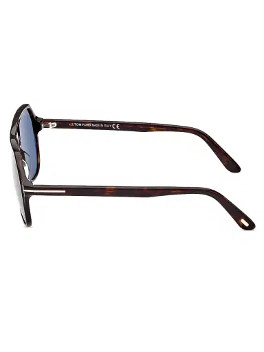TOM FORD Men's Hayes 55MM Navigator Sunglasses - Havana Blue | Thumbnail 3 TOM FORD Men's Hayes 55MM Navigator Sunglasses - Havana Blue | Thumbnail 3