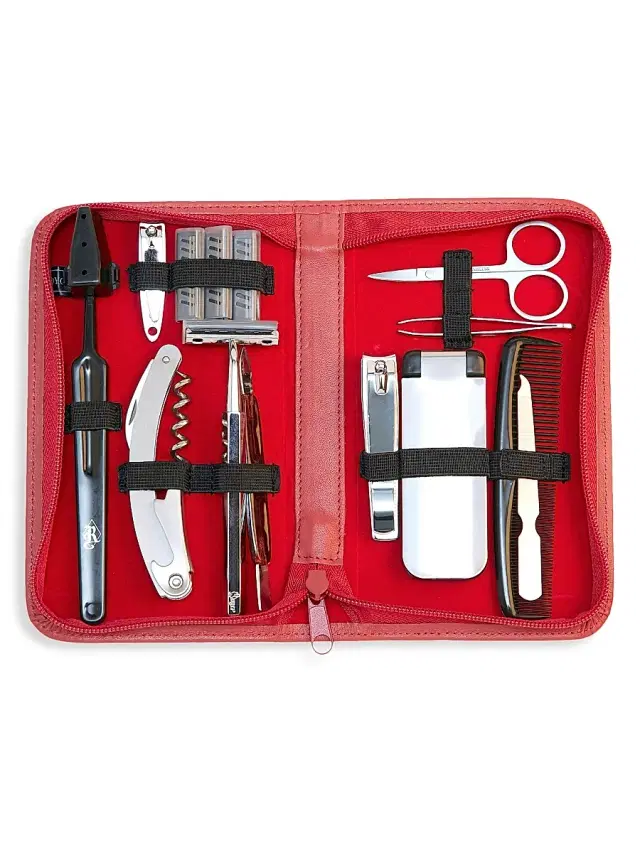 Men's Travel Grooming Necessities Kit - Tan