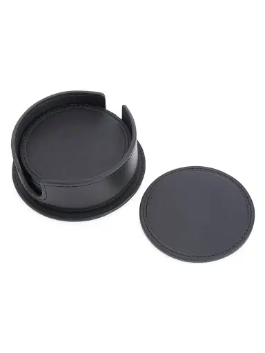 Royce New York 6-Piece Leather Coaster Set | Thumbnail 2 Royce New York 6-Piece Leather Coaster Set | Thumbnail 2