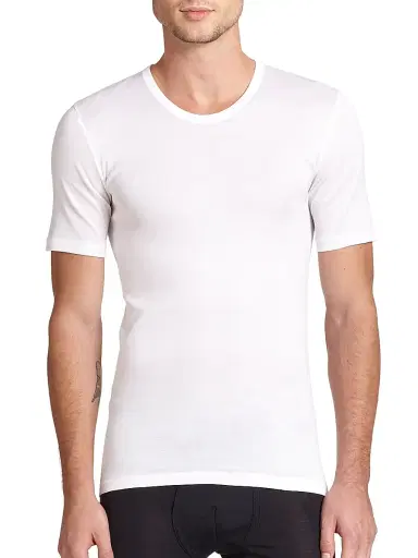 Hanro Cotton Pure Crewneck Tee - White | Thumbnail 3